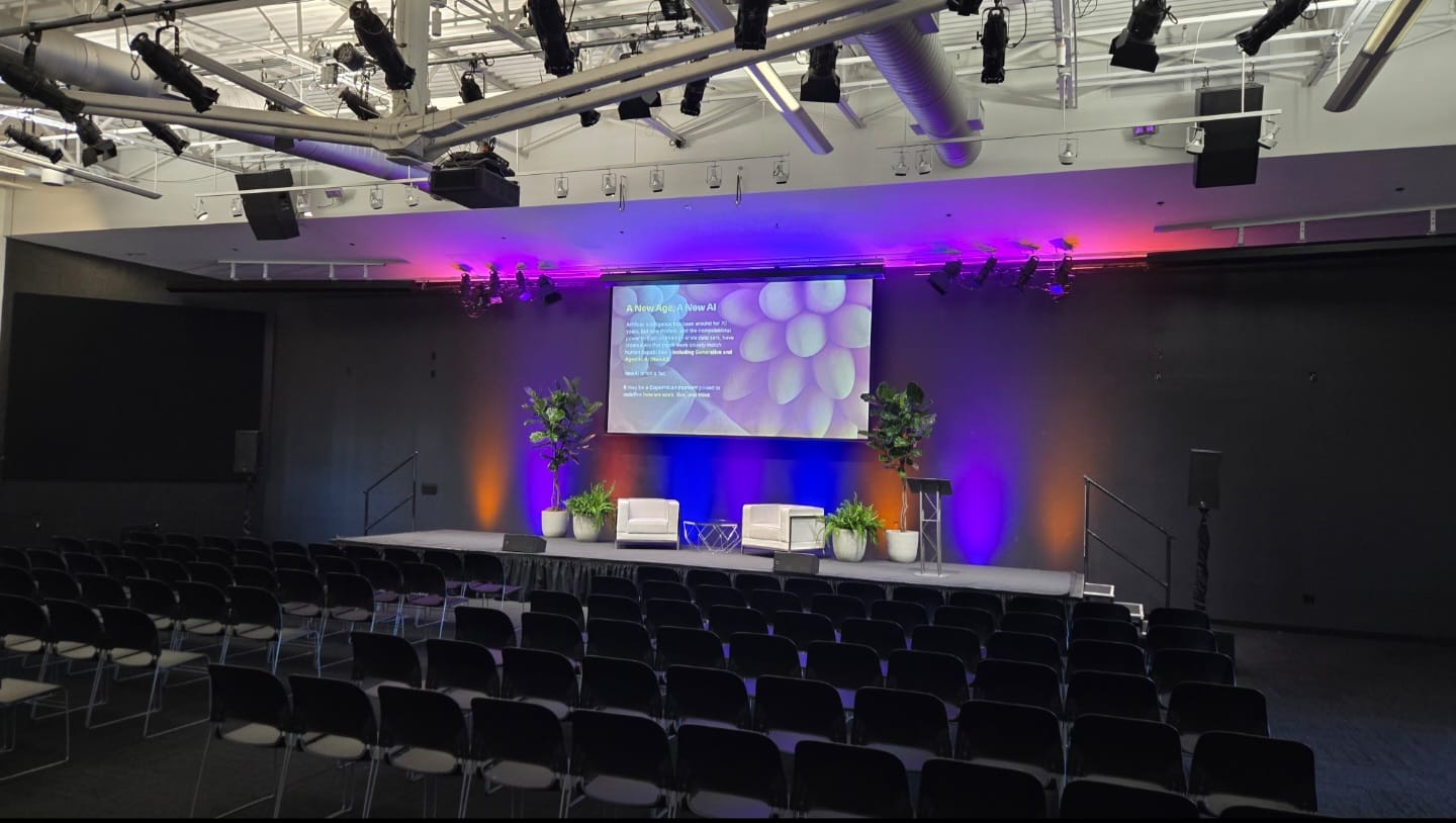 Computer History Museum stage and auditorium